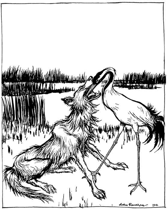 THE WOLF AND THE CRANE